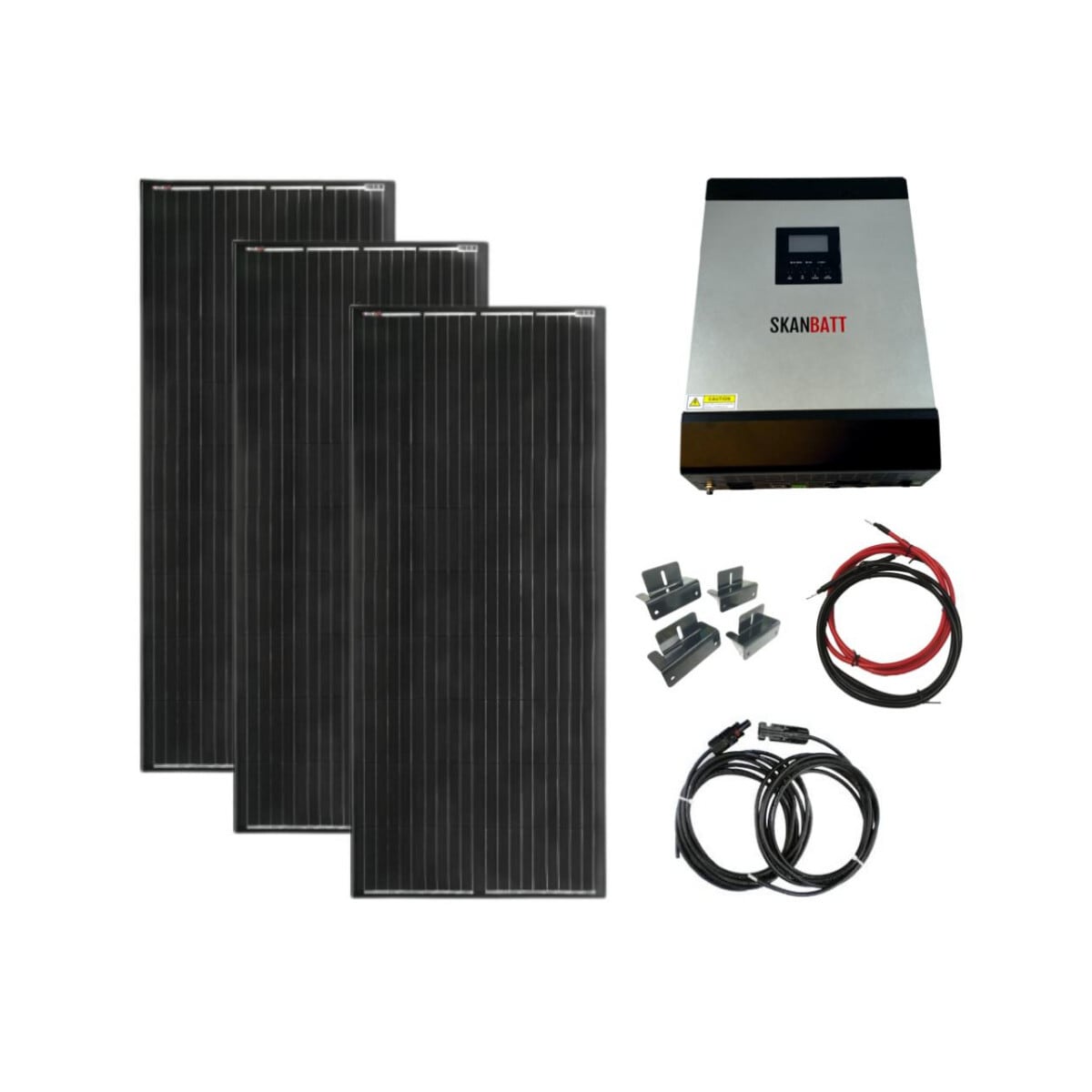 SKANBATT Kraftpakke Hybrid HYTTE - Medium - 230V - 3000VA - 600W
