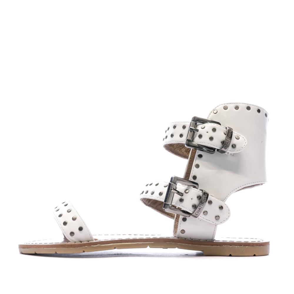 Chattawak Sandales Blanche Femme Chattawak Veronique