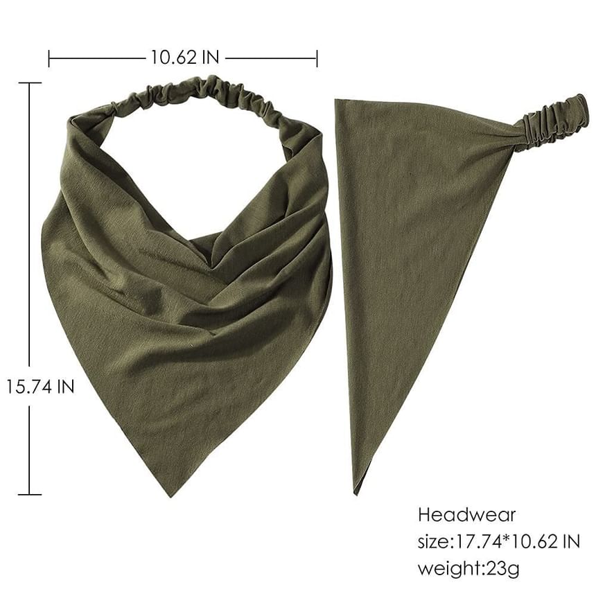 enthice - Bandana-hoofdband met bloemenprint (verschillende ontwerpen)