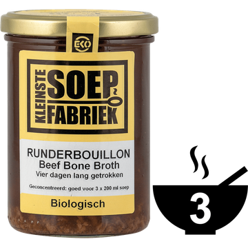 KleinsteSoepFabriek Runderbouillon Biologisch 400 ml