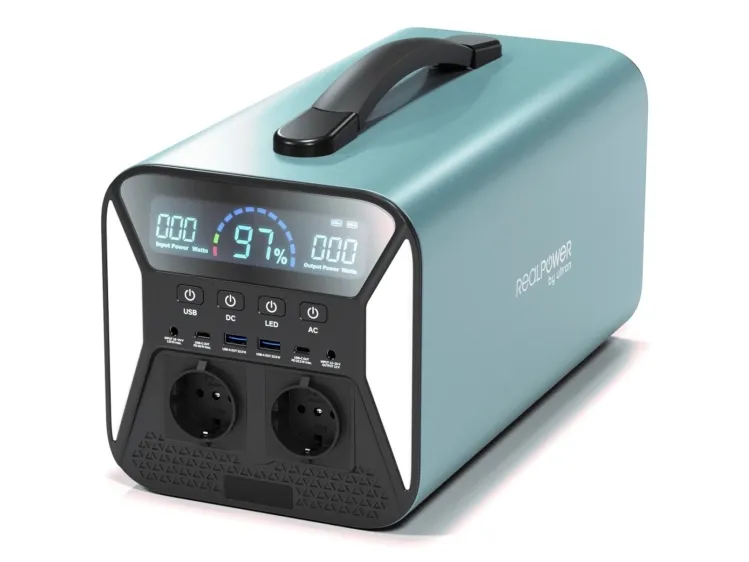 RealPower PS-1000C, Lithium jern fosfat (LiFePO4), 310000 mAh, DC, Solar, 992 Wh, 1000 W, 220 W