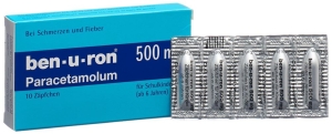 BEN-U-RON Zäpfchen 500mg Kind, 10 Stück
