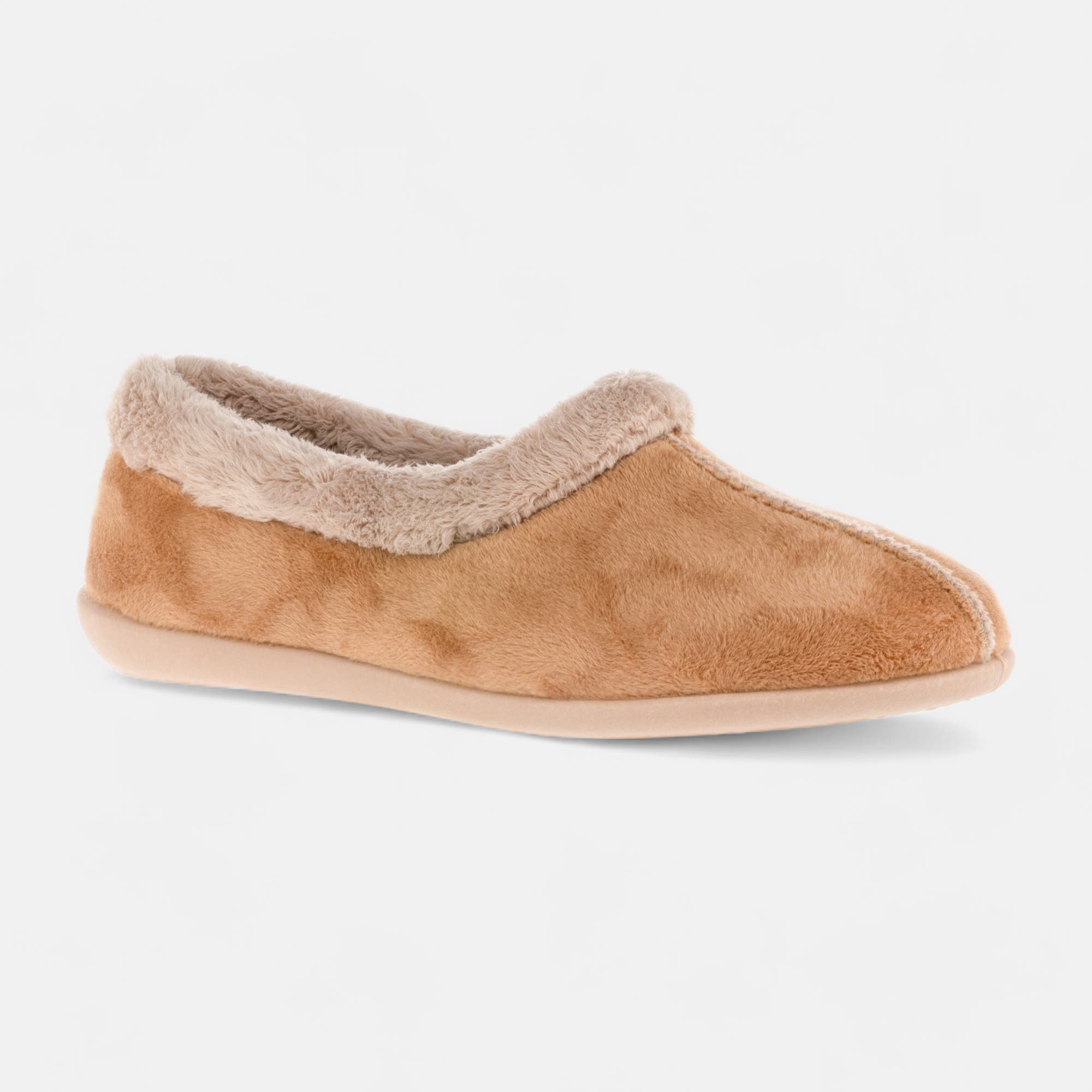 Chaussons ballerines Femme cognac
