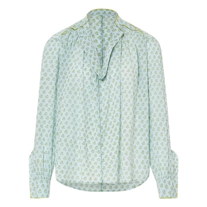Laurence Bras Blouse Juul Fleurs | Bleu