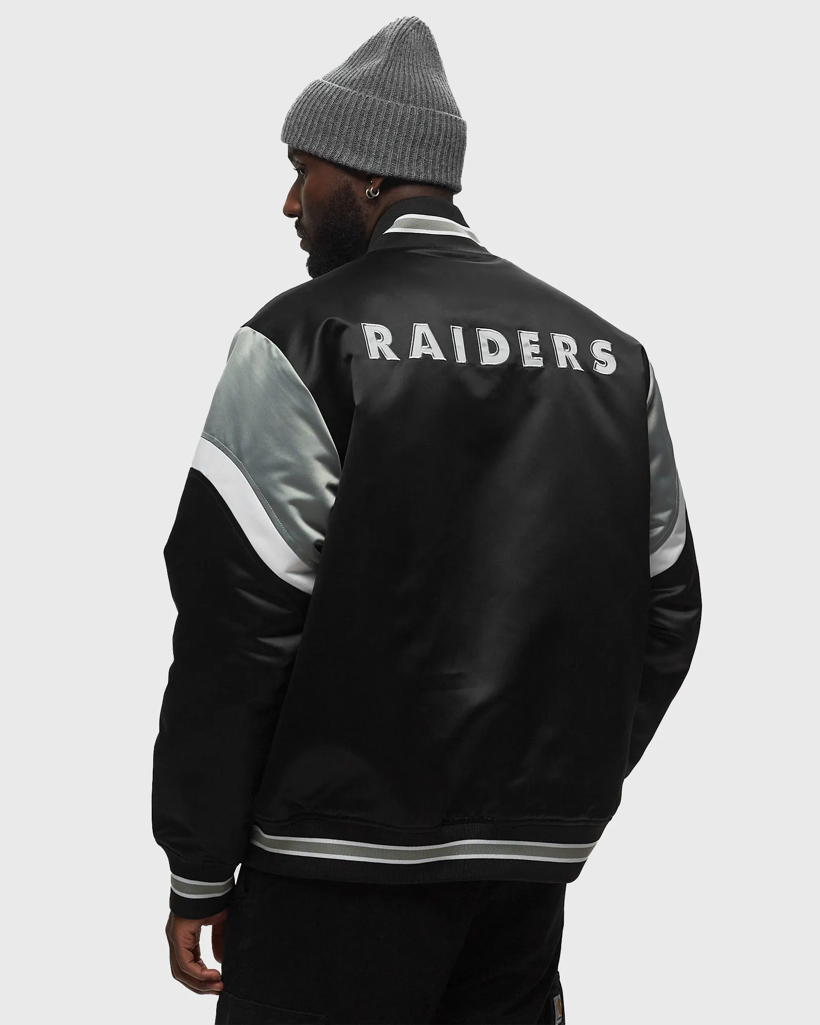 Mitchell & Ness NFL HEAVYWEIGHT SATIN JACKET LAS VEGAS RAIDERS
