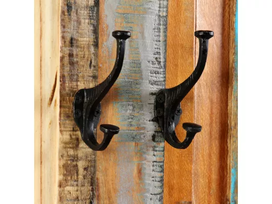 Porte-manteau 2 pcs Bois de récupération massif 38x100 cm