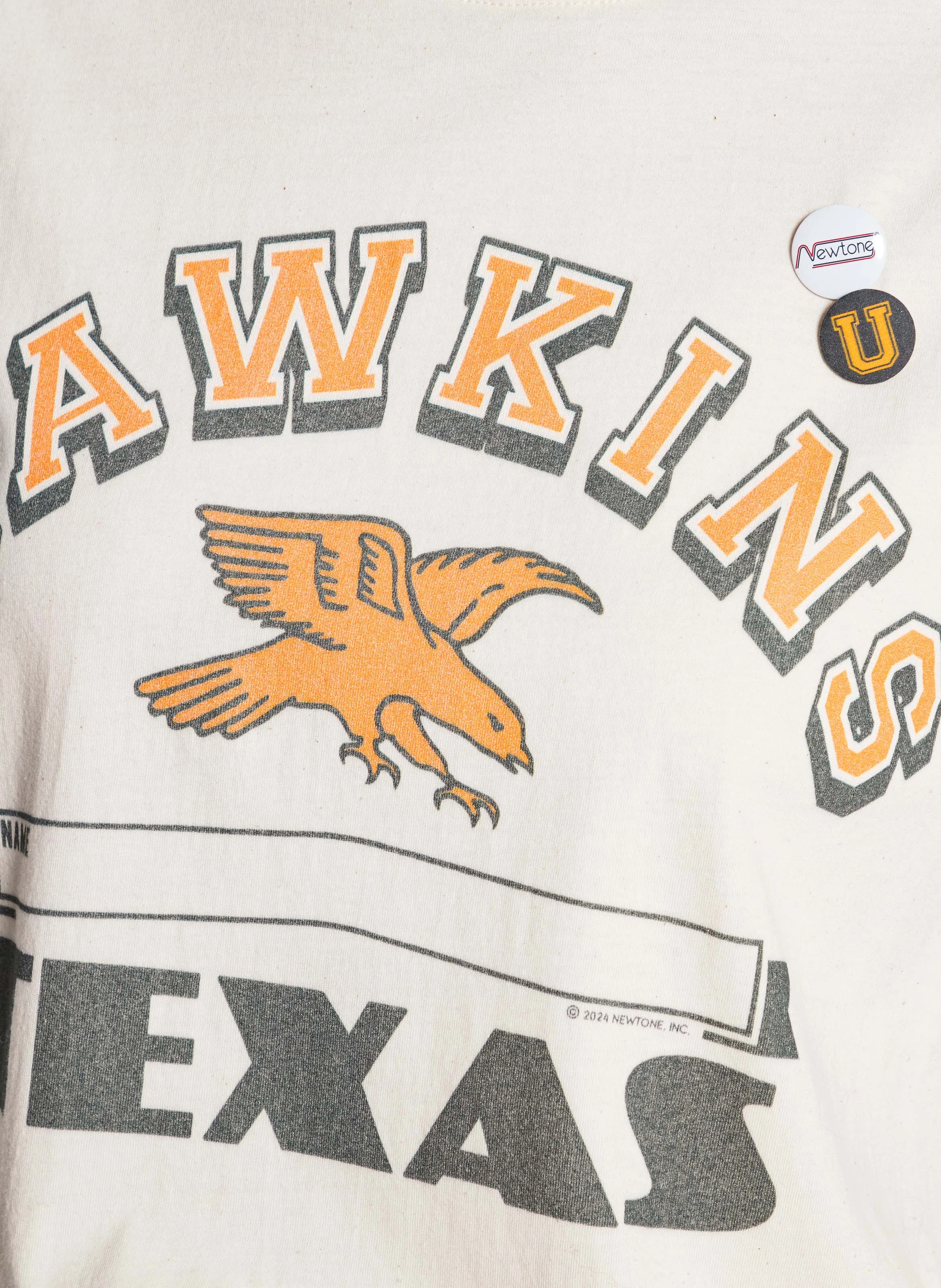 TRUCKER HAWKINS - Tee-shirt col rond en cton | Beige