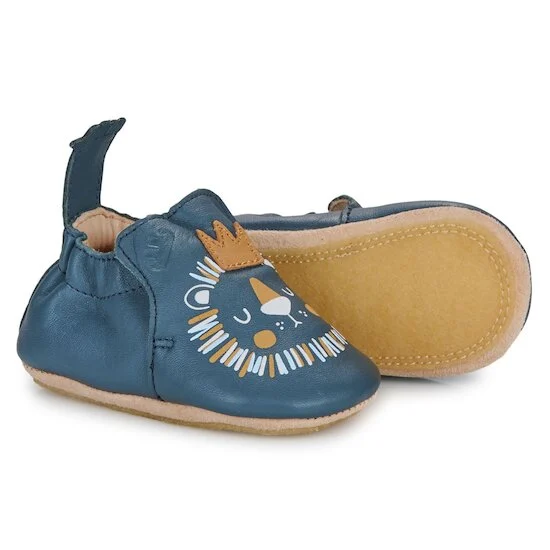 Chaussons My Blublu lion   Denim        de               Easy Peasy