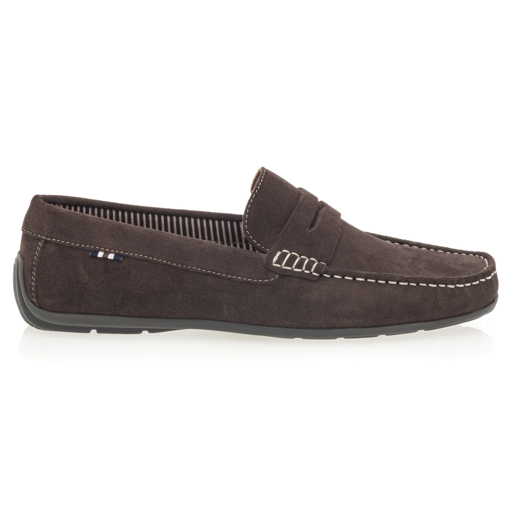 Mocassins Homme en cuir marron