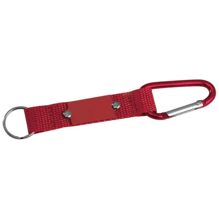 Macma Schlüsselanhänger mit Karabiner, rot
