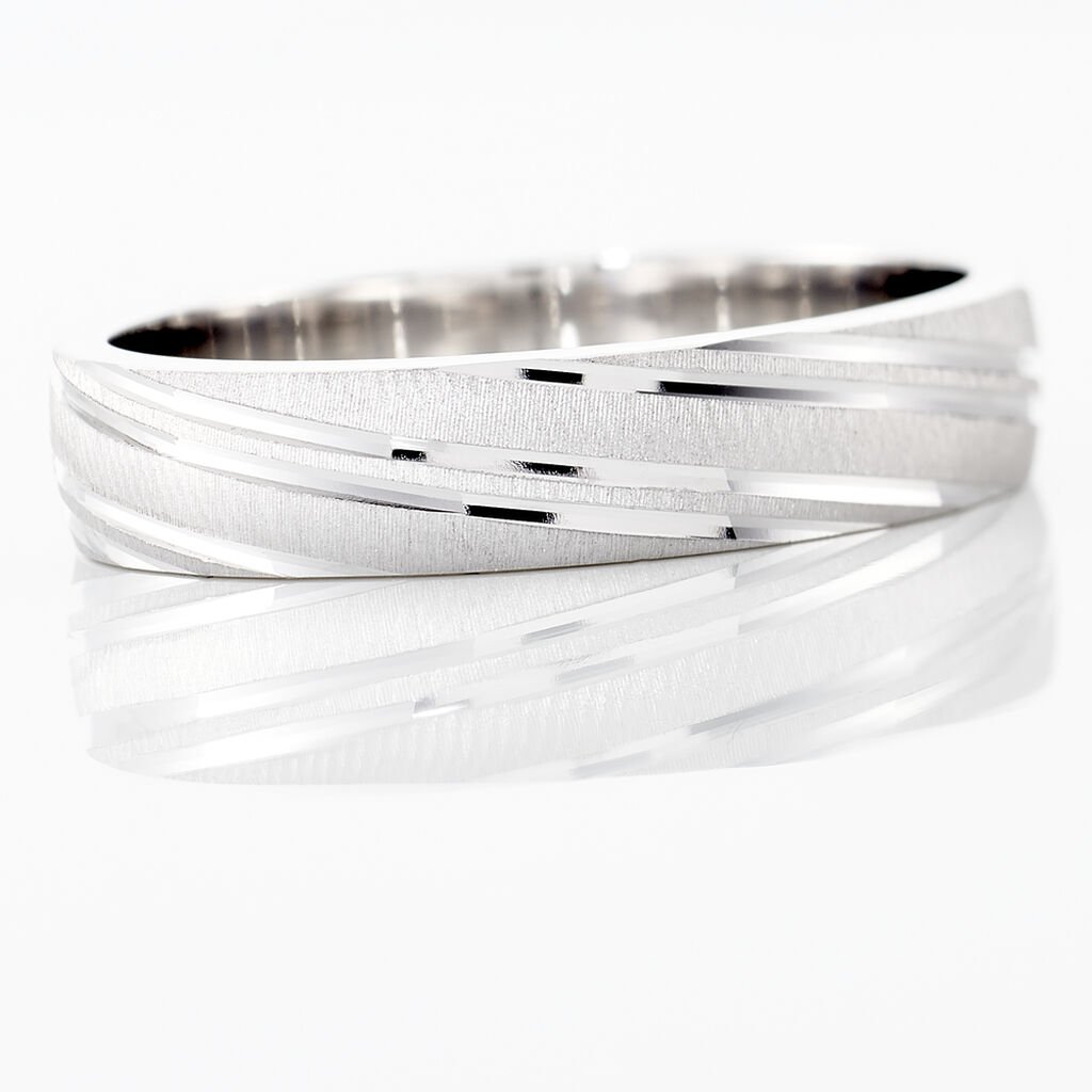 Alliance Ketly Ruban Plat Argent Blanc