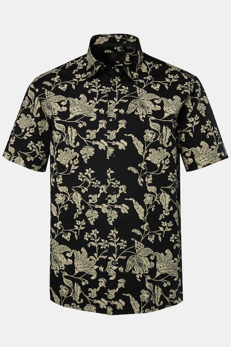 Hemd, Halbarm, Alloverprint, Kentkragen, Cuba-Fit, bis 8 XL