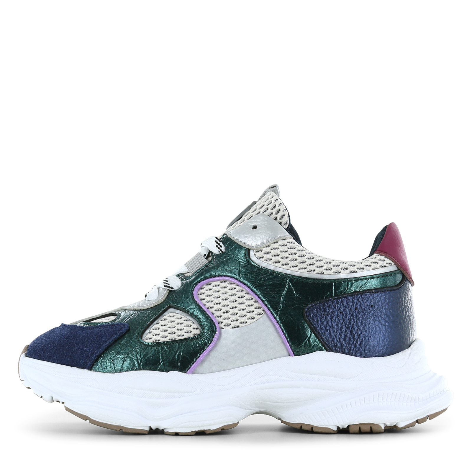 Shoesme multicolor sneaker Mesh, Metallic, Microfiber leer, Suède | Sale