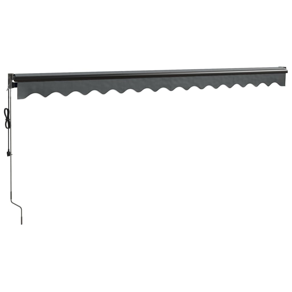 Auvent rétractable automatique anthracite 4,5x3 m