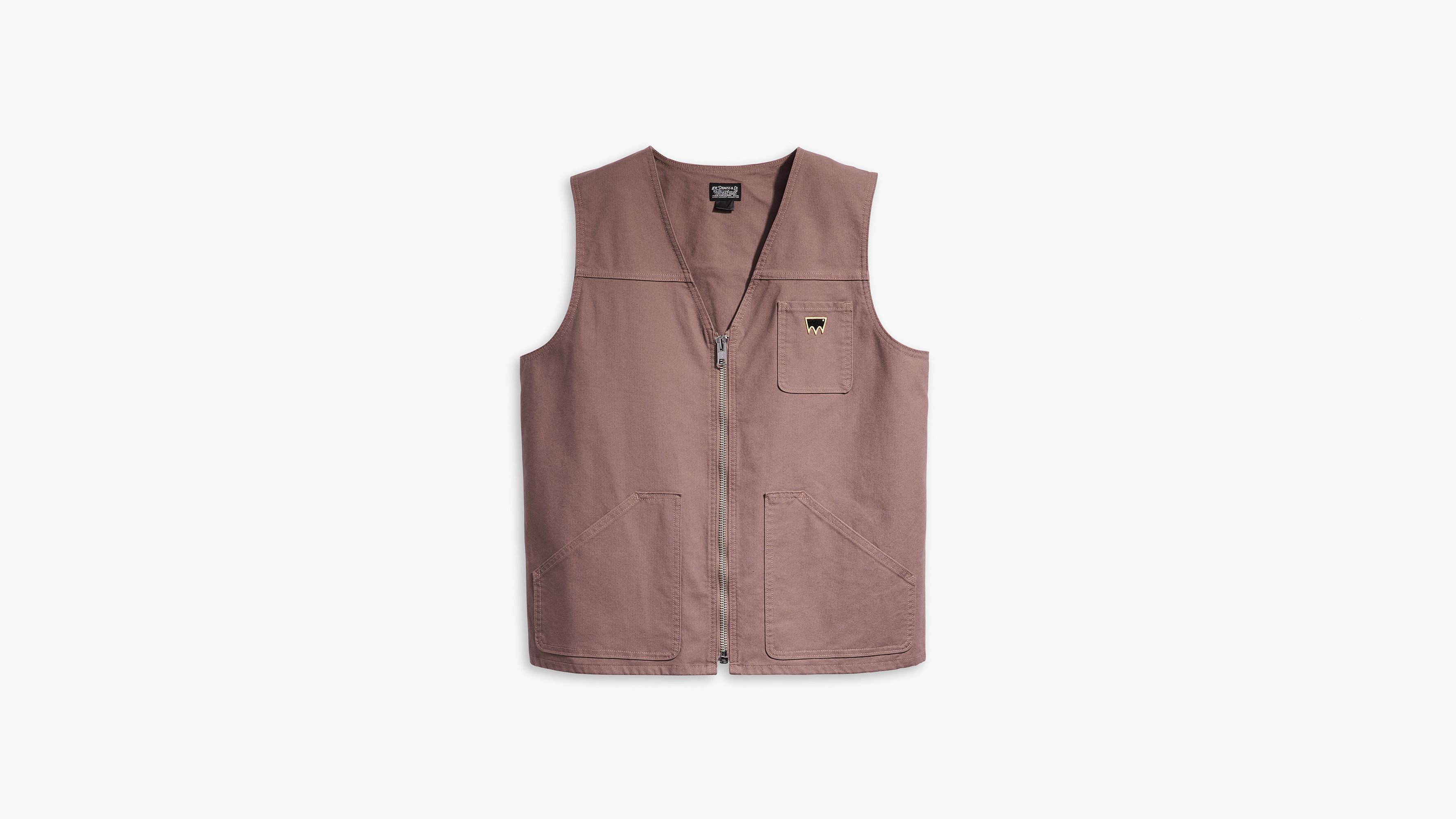 Levi's® Skateboarding veste sans manche en toile - Peppercorn - Blanc