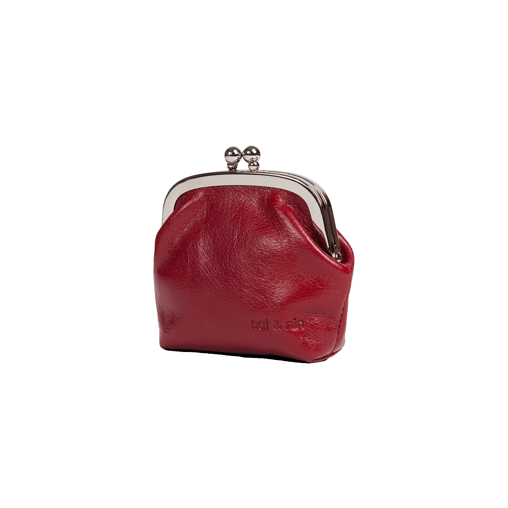 BIBI - Porte-monnaie en cuir | Rouge