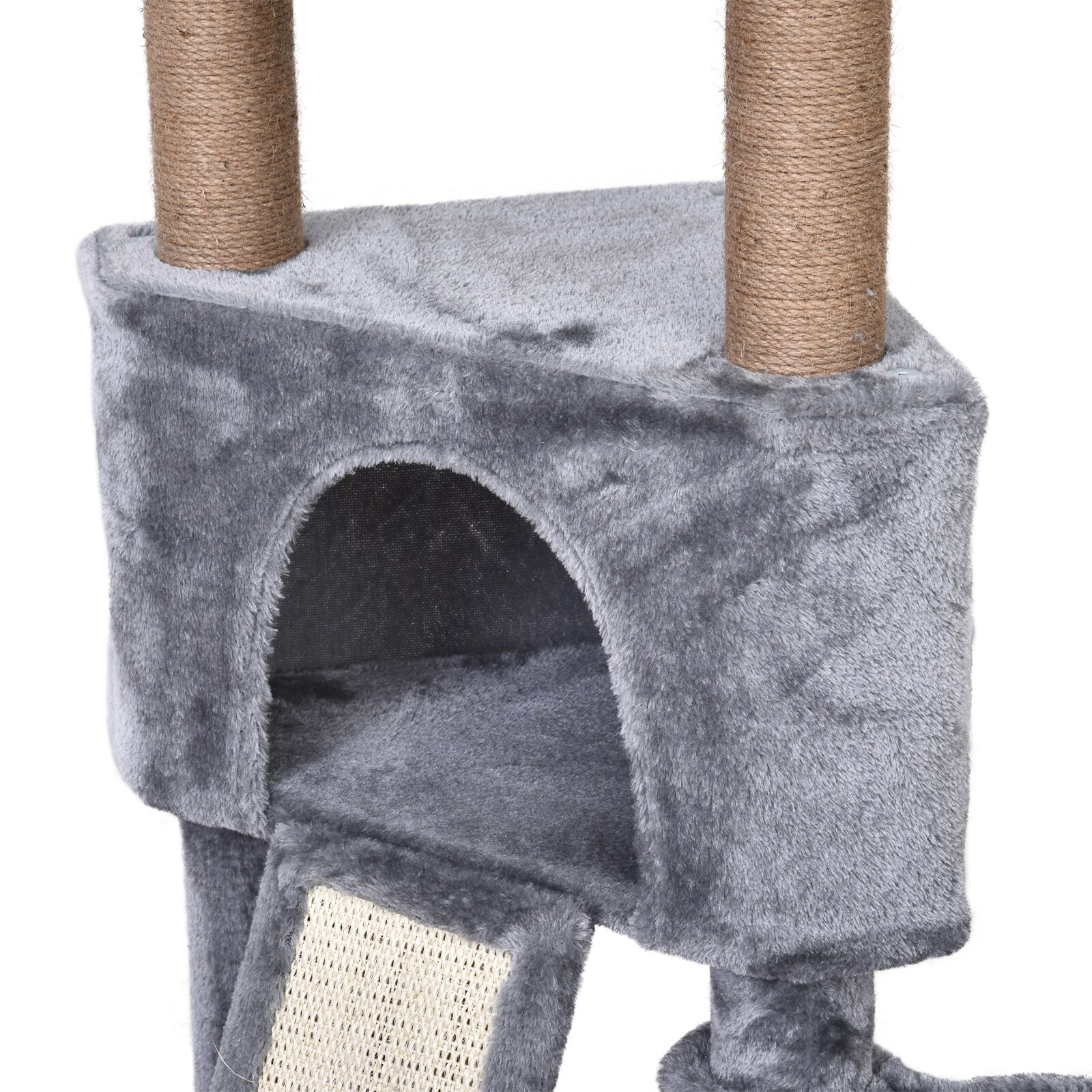 PawHut Katzenkratzbaum mit Hängebett 40 x 40 x 124 cm (LxBxH)