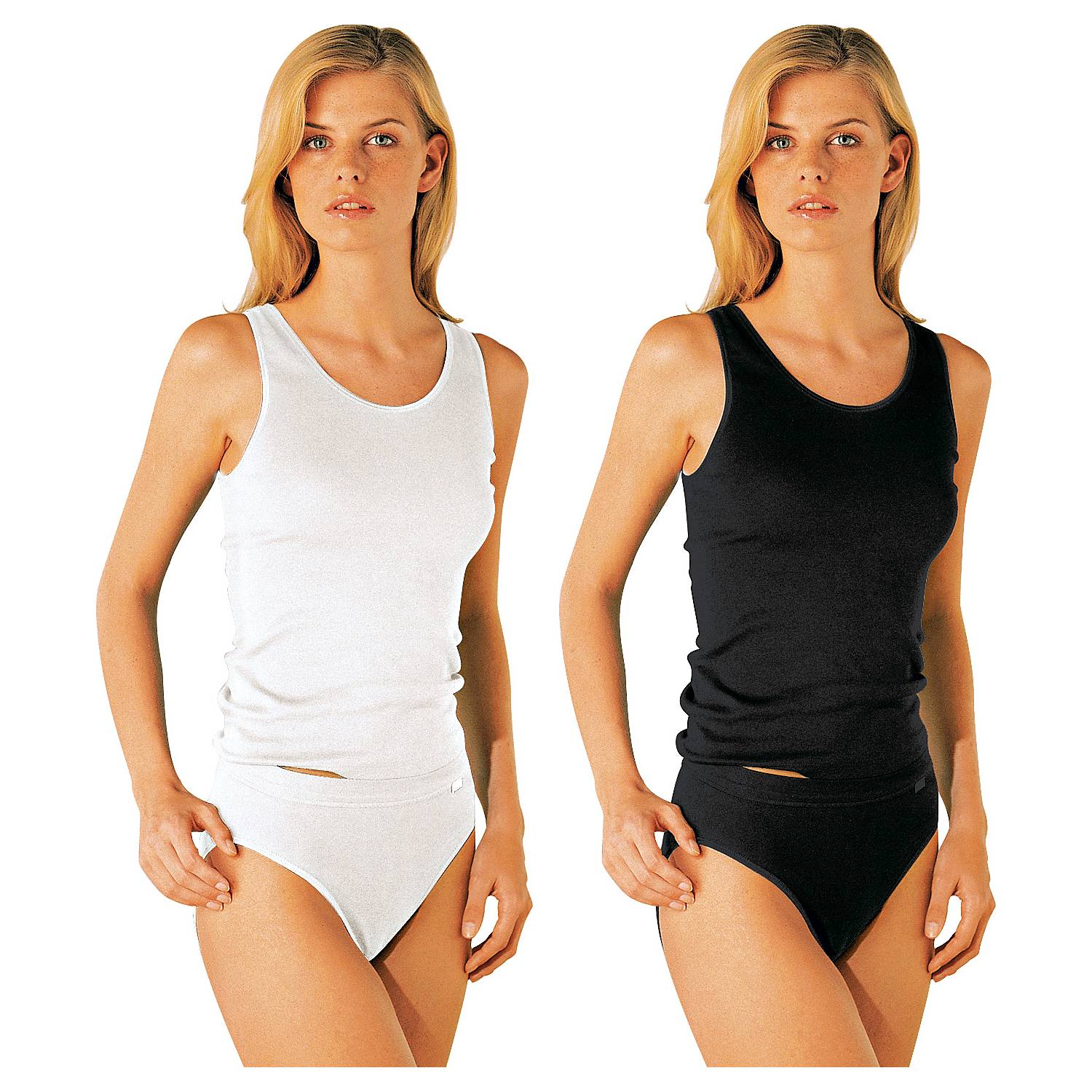Conta Feinripp Damen-Unterhemd im 4er-Pack