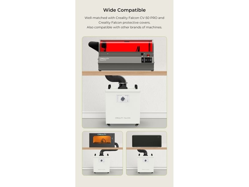 Creality Filteranlage Falcon Smoke Purifier 180W Filteranlage für Creality Falcon2 Pro
