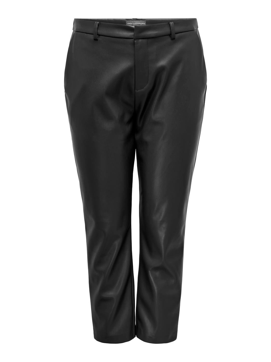 CARMIRI Mittlere Taille Normal geschnitten Kunstlederhosen Phantom