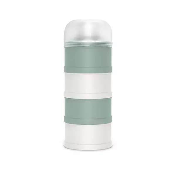 Caixa dispensadora de leite Suavinex com 4 compartimentos, cor verde Bonhomia.