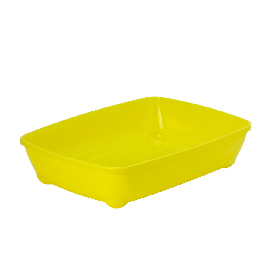 Bandeja higiênica básica Nova Clean, amarela.