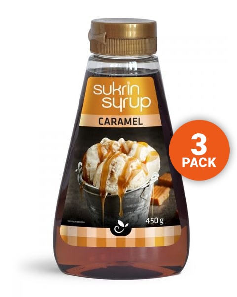 Funksjonell Mat SukrinSirup Caramel 3x450g