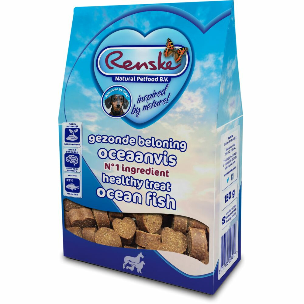 Renske Gezonde Beloning Hartjes Oceaanvis150 gr