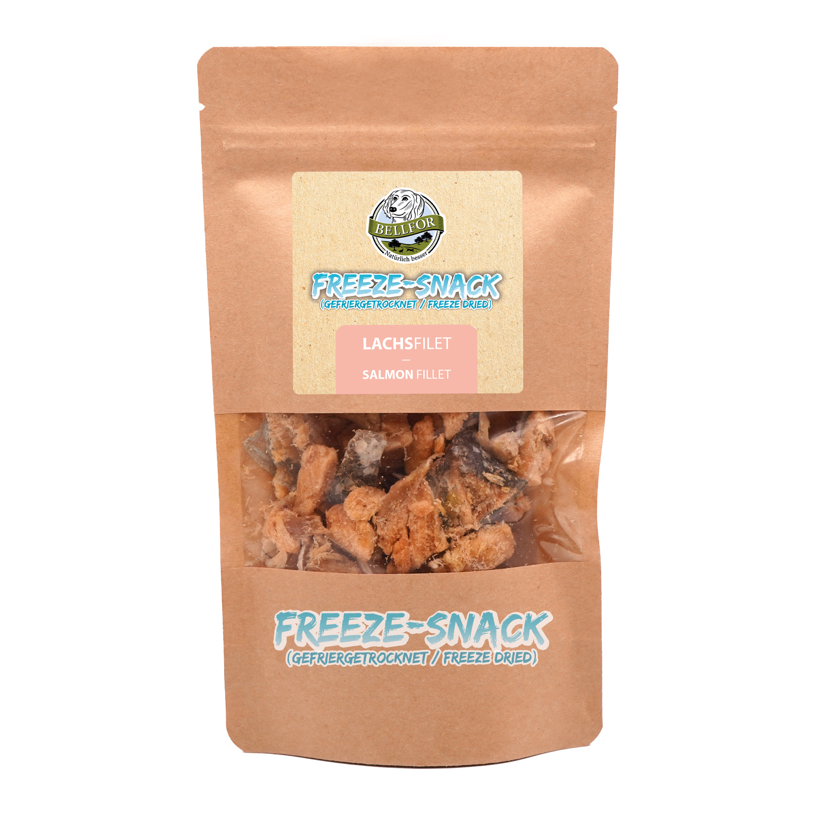 Friandise freeze pour chiens - filet de saumon (lyophilisé) - 50g