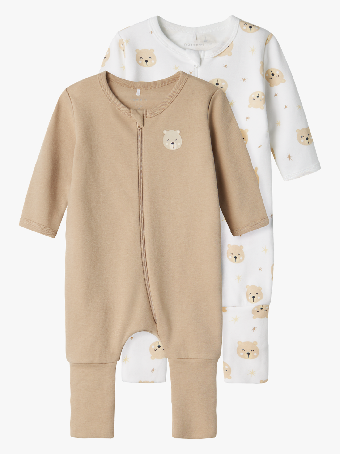 Nightsuit 2 Pack zip oxford bear