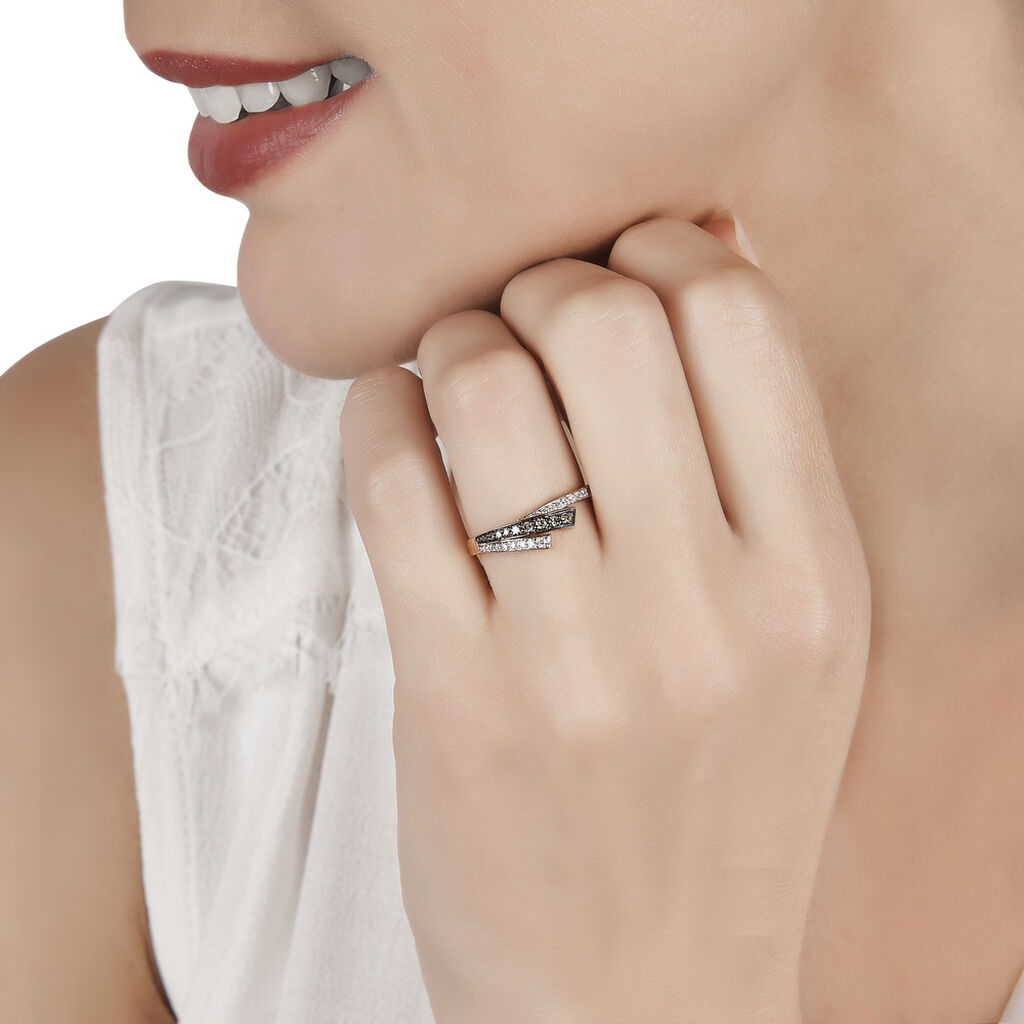 Bague Maelys Or Rose Diamant