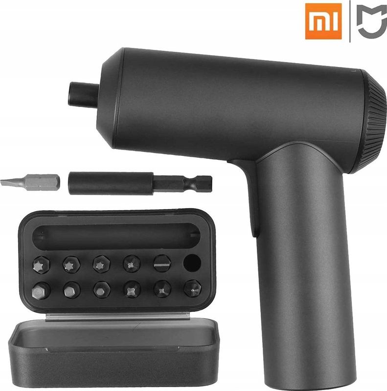 Xiaomi Mijia Draadloze Accu Schroevendraaier - 2000mAh Oplaadbare Batterij - Kit 12-in-1 - Zwart