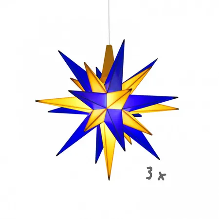 Herrnhuter Sterne Innenstern A1e Edition Oberlausitz (13cm) 3er Set LED inklusive Netzteil