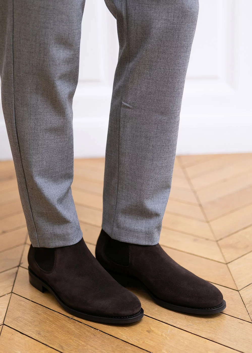 ROOKERY CUIR VELOURS MARRON