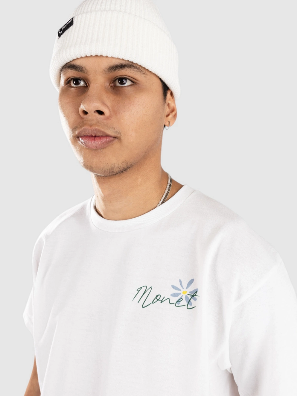 Monet Skateboards Same Roots T-Shirt white cap off white