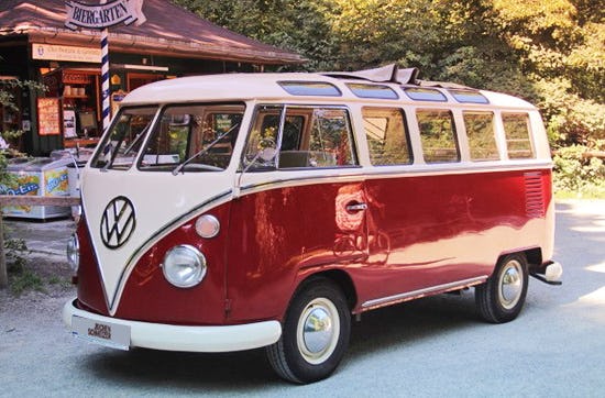Stadtrundfahrt München - Fahrt im VW Bulli