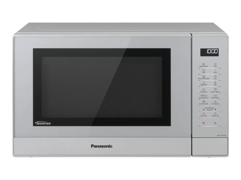 Panasonic NN-GT47KMGPG - Mikrobølgeovn med grill - 31 liter - 1000 W - sølv