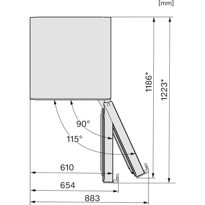Miele Kühl-Gefrier-Kombination KFN 4795 CD bst Blacksteeltür