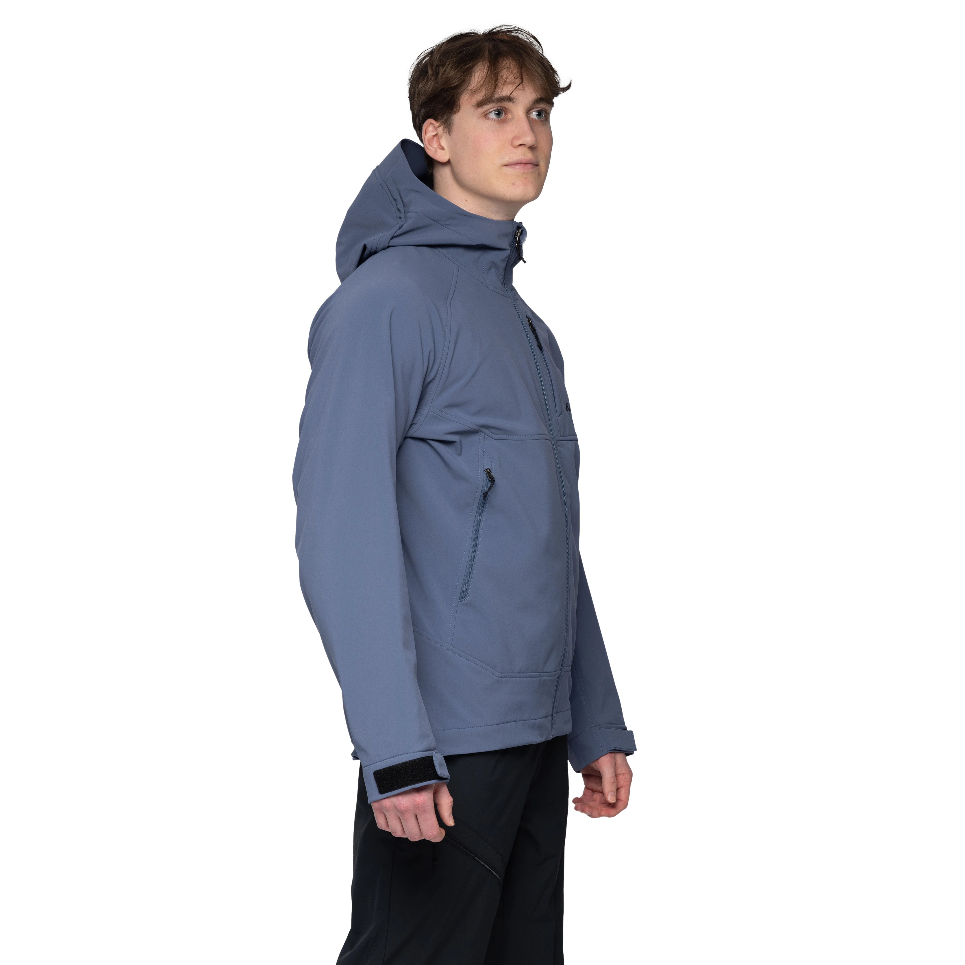 Vaagaa Softshell Jacket Hood Men Granite Blue