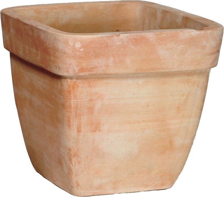 Mega Colections bloempot Whitewash terracotta D 23 H 20 cm