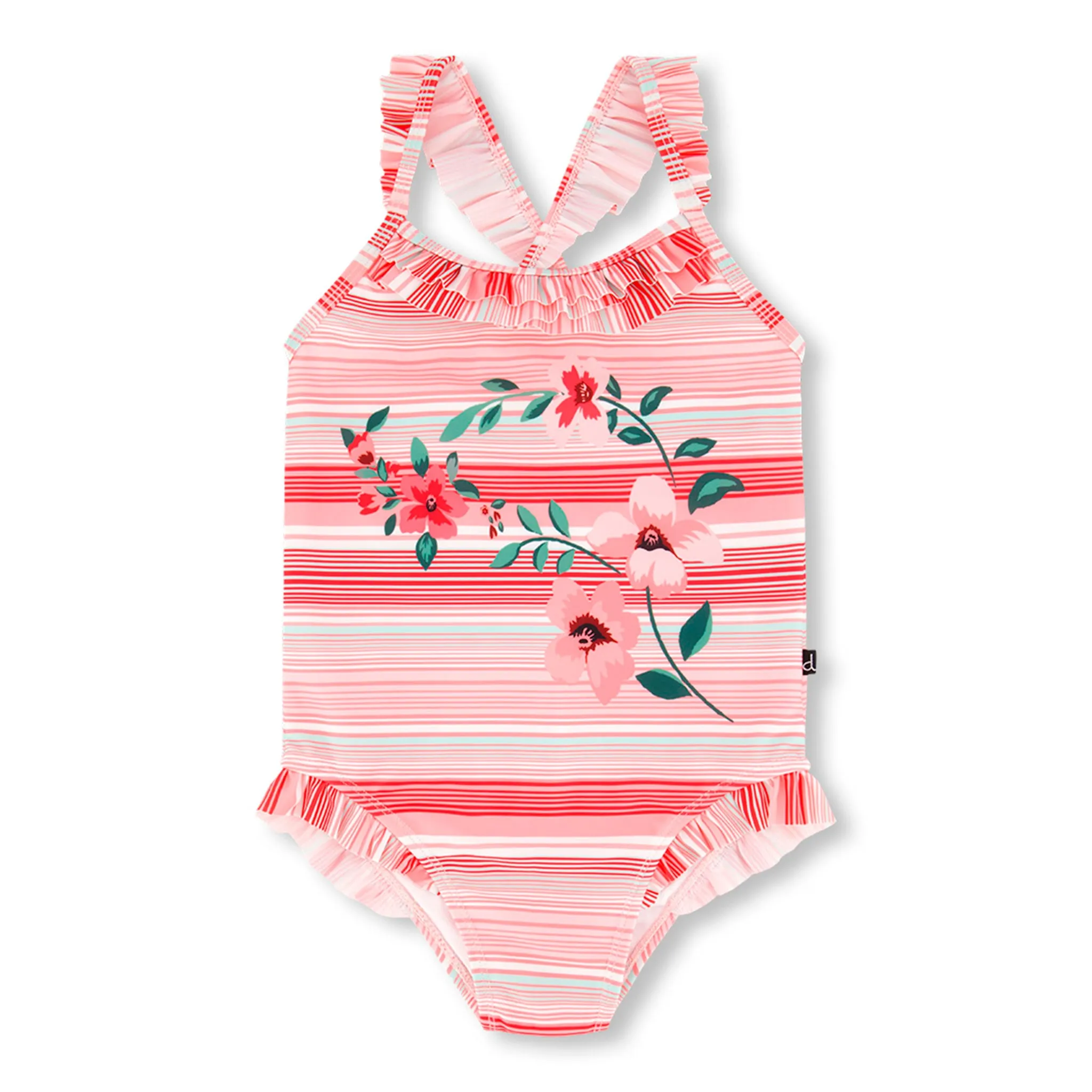 Deux par Deux Maillot UV Rayures 7-12ans