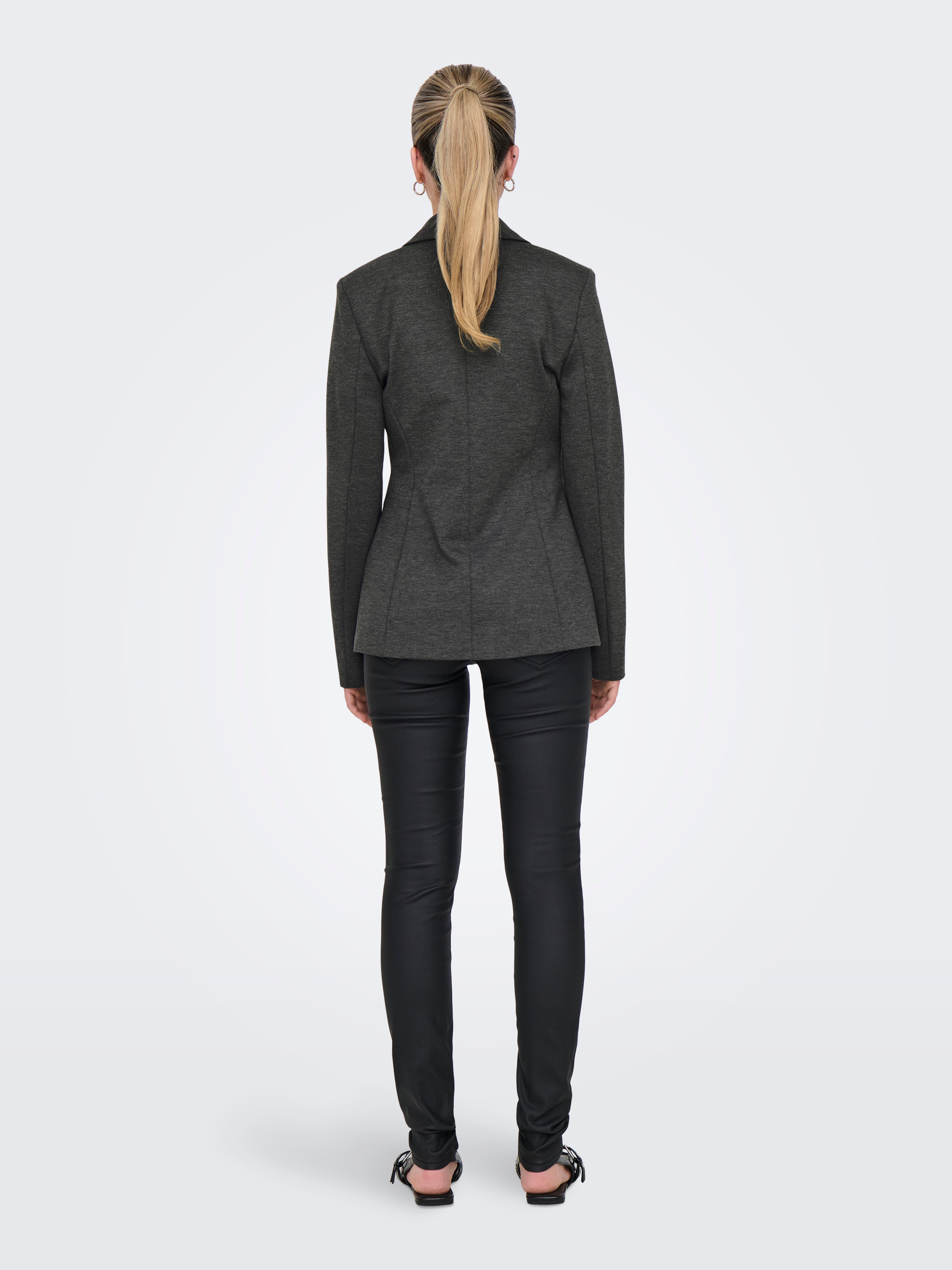 ONLPEACH Blazer Dark Grey Melange