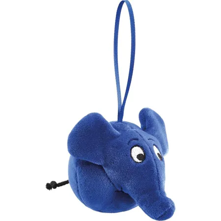 Schmidt Spiele Plüsch Die Maus, Plüschball Maus oder Elefant mit Anhänger , 7 cm, 1 Stück, sortiert