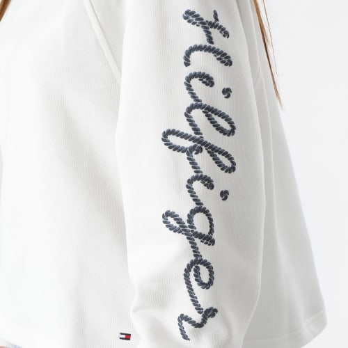 Sweat Crewneck Femme Rope Puff Print 7794 Blanc