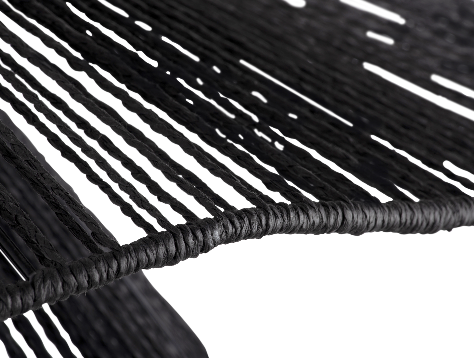 Pendant lamp Sombra double paper rope black