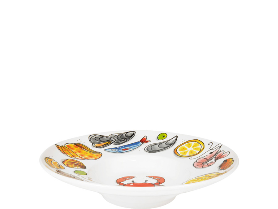 Pastabord 24cm La Plage Fruits de Mer