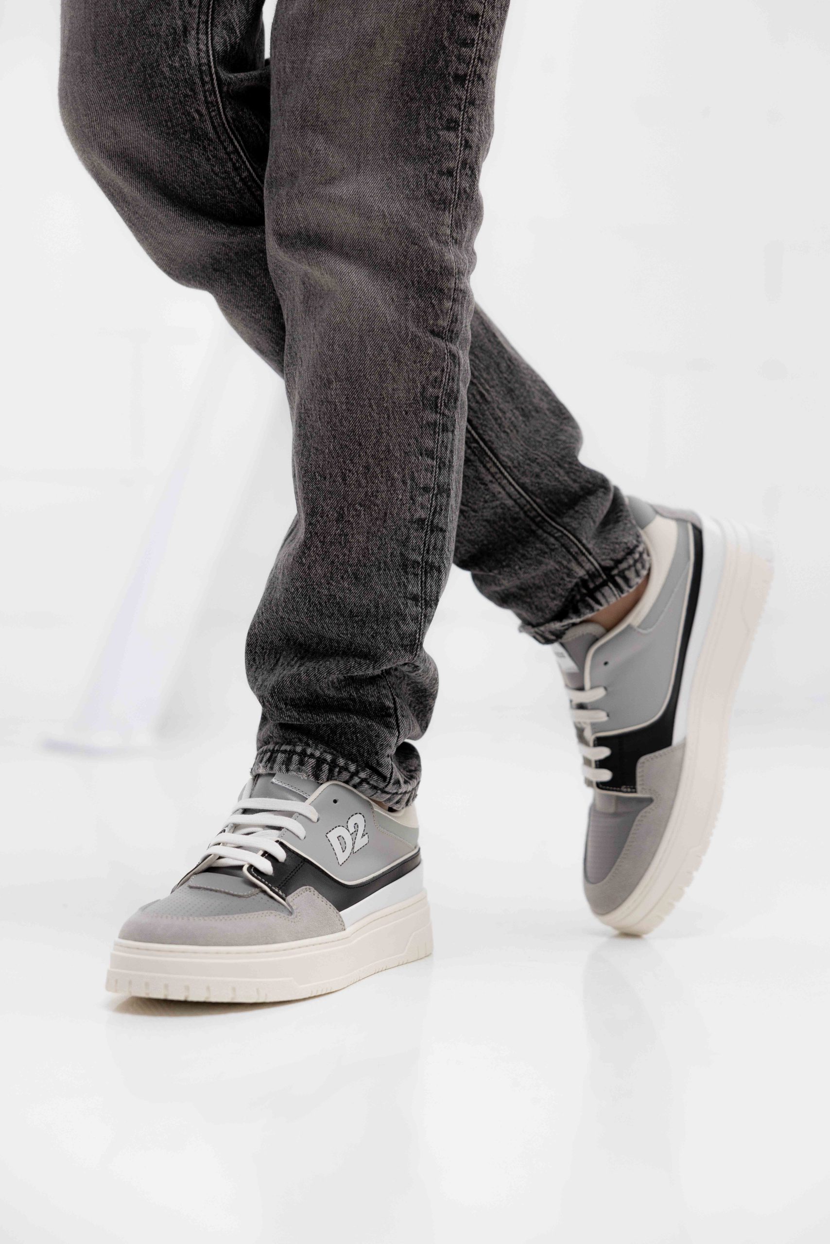 Dsquared2 77760 Sneakers Kids Grijs/Wit