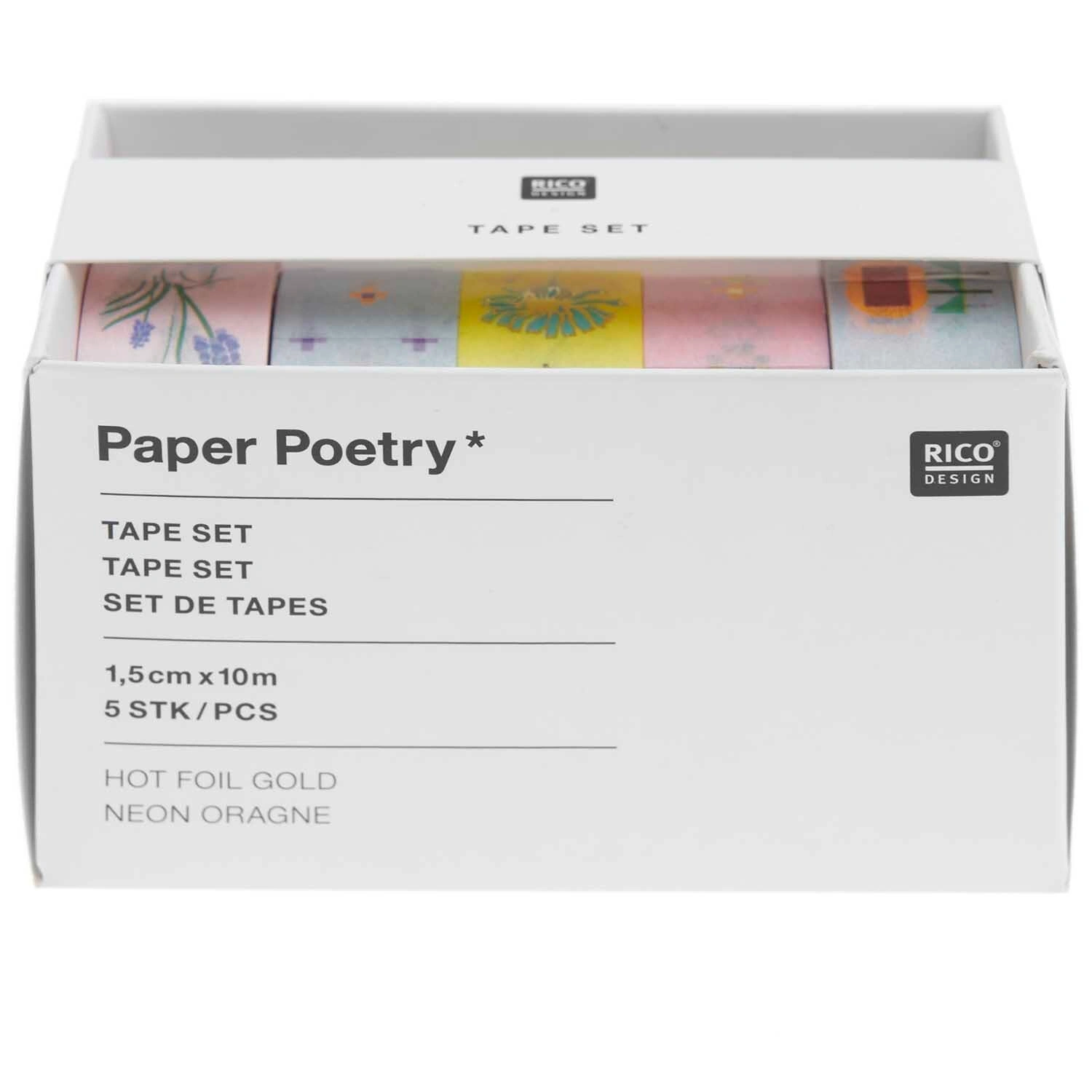 Washi-Tape FUTSCHIKATO FLORAL 5er-Set