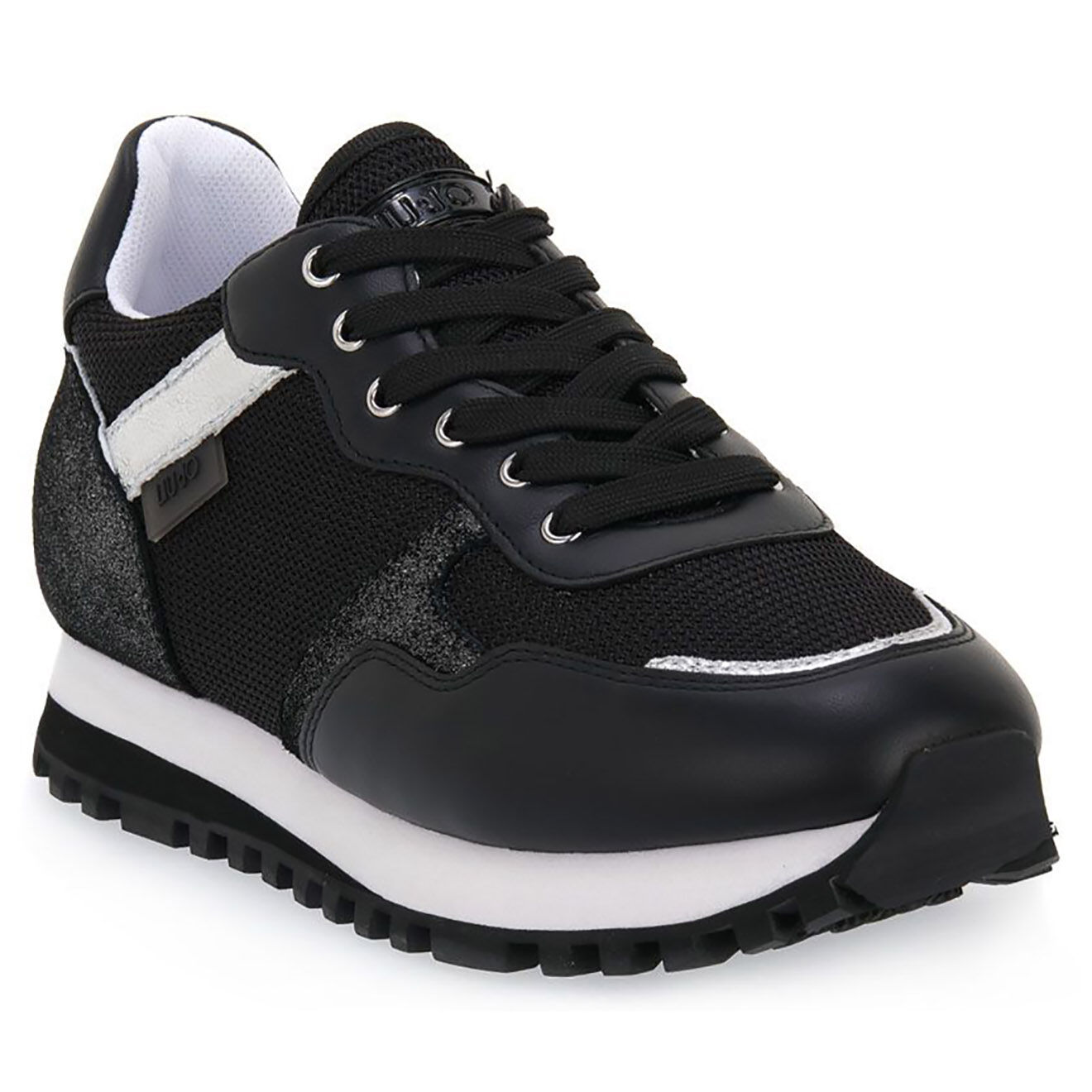 Liu-Jo Sneakers plateforme en Cuir Valentine noires