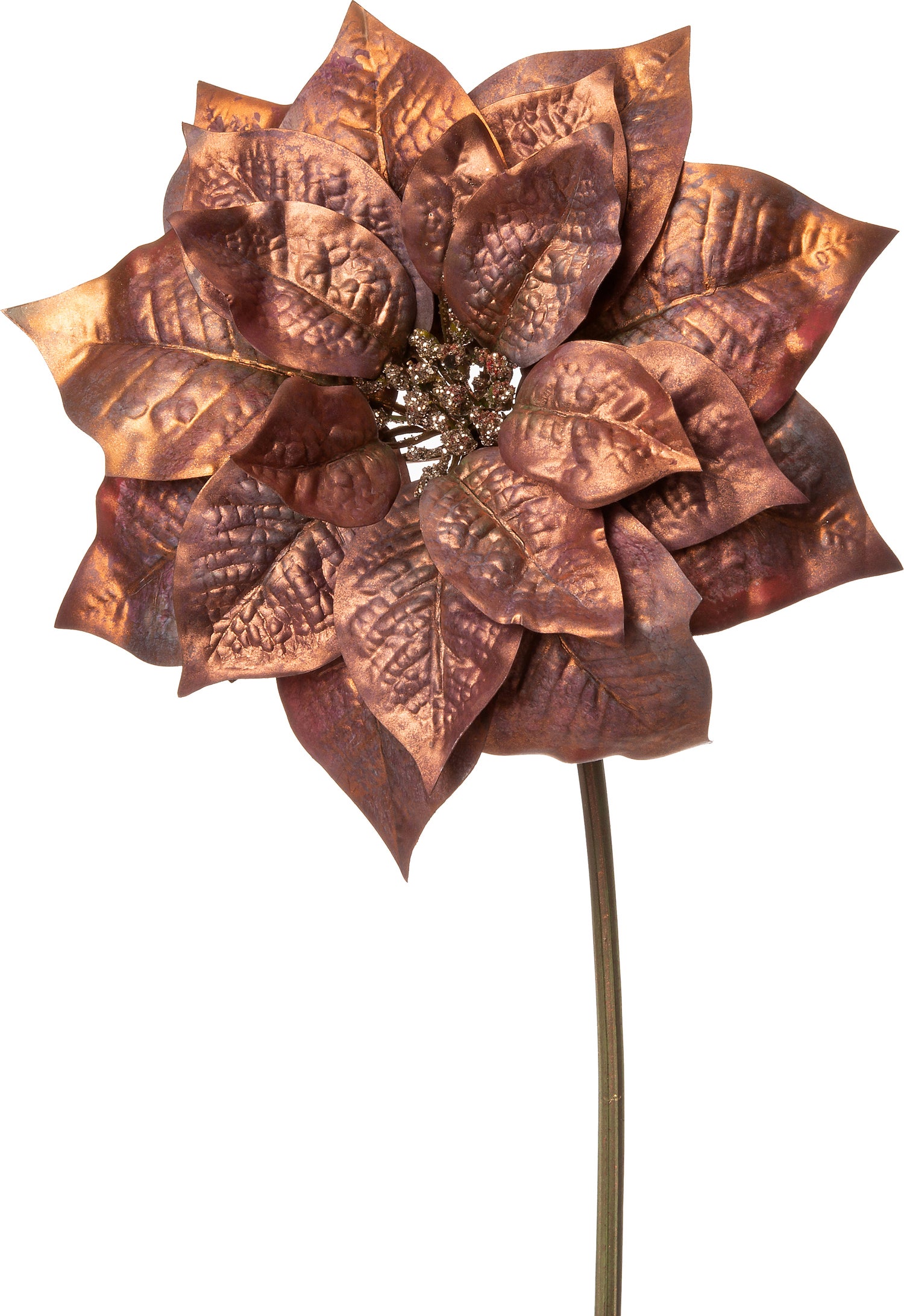 Intratuin kunstbloem kerstster 37 cm paars